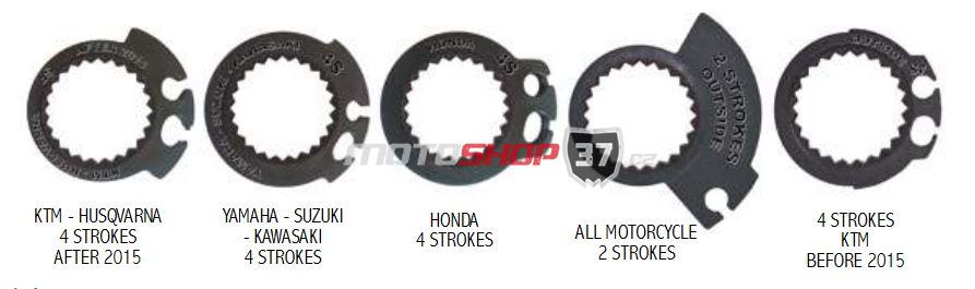 Rukojeti/Gripy Progrip 708 LOCK-ON 2takt+4takt (ODI SCS) včetně 5 nástavců - černo/modrá