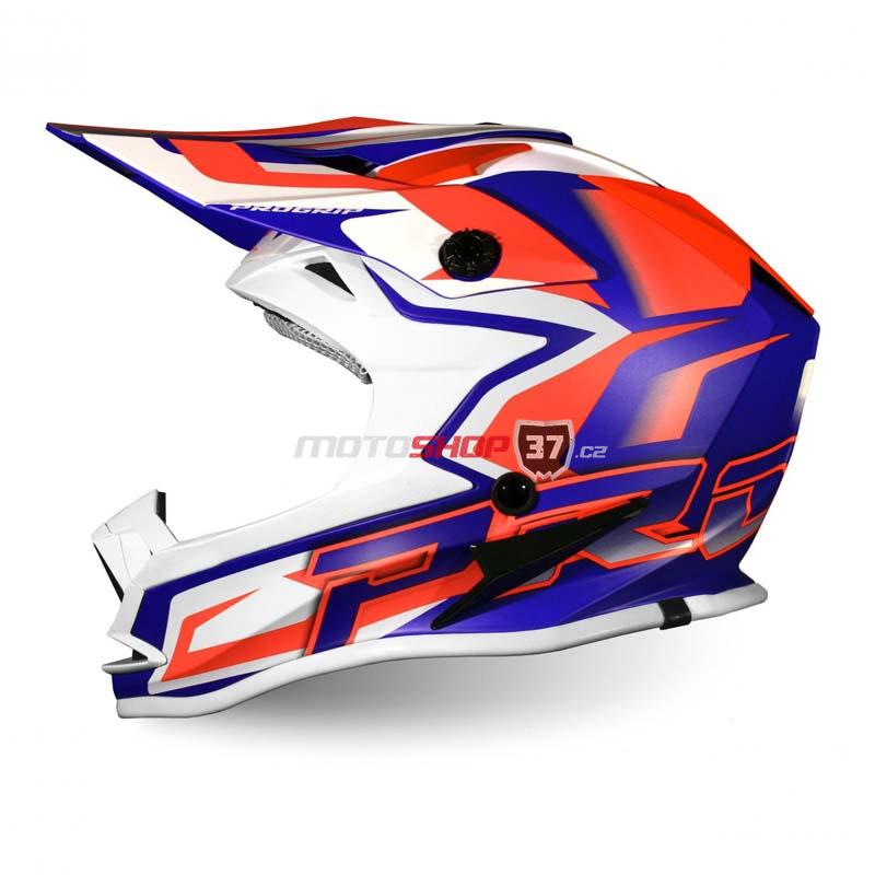 Přilba Progrip dětská 3009 - oranžová/modrá