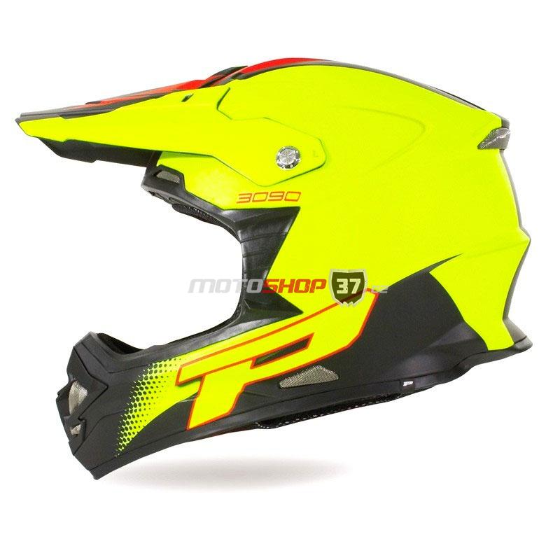 Přilba PROGRIP 3090 Triple Composite - černá/fluo žlutá