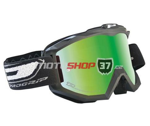 Brýle PROGRIP 3204 zrcadlové zelené
