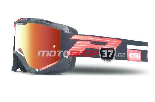 Brýle PROGRIP 3450 Multilayered zrcadlové červené