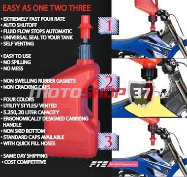 Rychlotankovací kanystr na benzín TUFF JUG 20L - oranžový