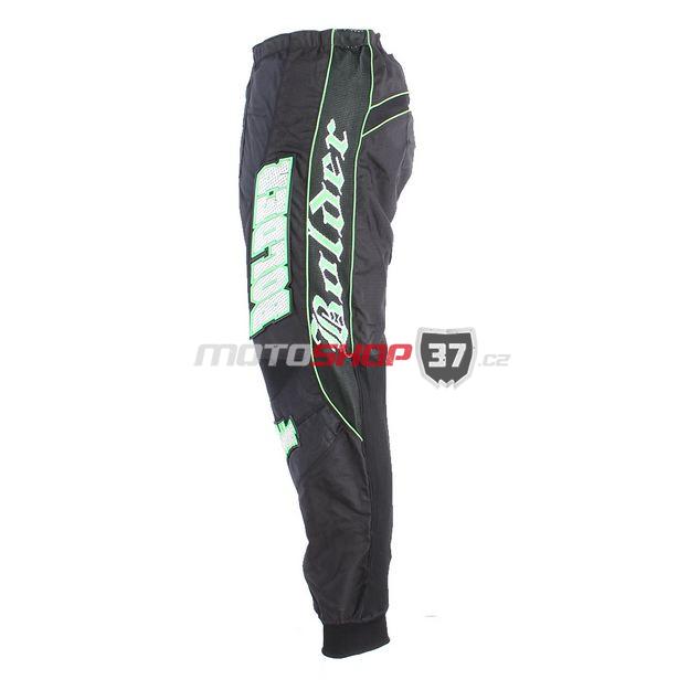 Kalhoty dětské Bolder motocross 38 - černo/zelená