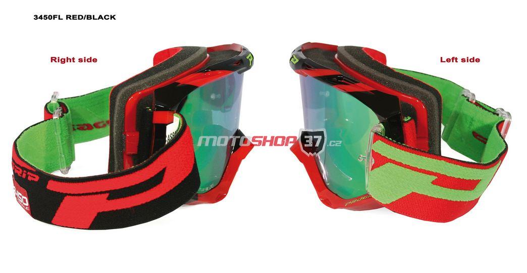 Brýle PROGRIP 3450 Multilayered FL - červené