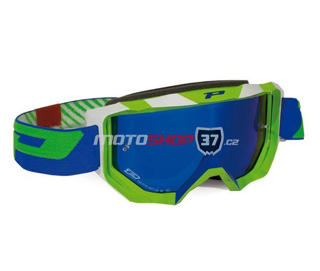 Brýle PROGRIP 3200FL zrcadlové (2017) - zeleno/modro/bílá