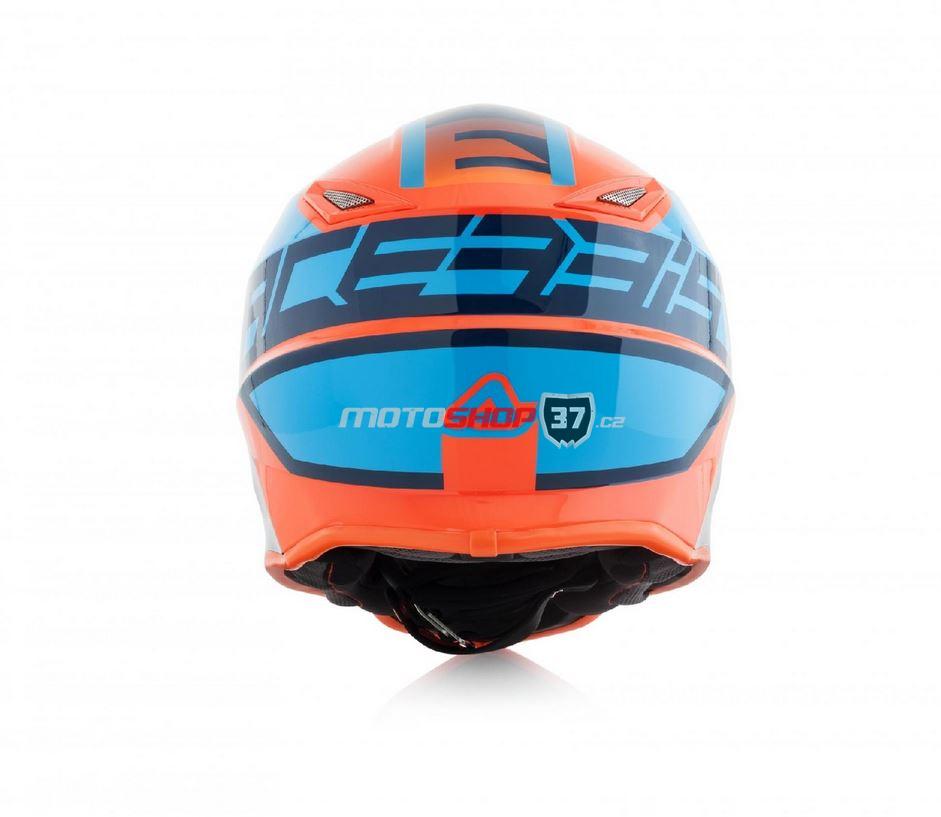 Dětská přilba Acerbis STEEL junior 2019 - oranžová/modrá
