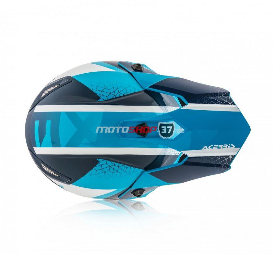 Dětská přilba Acerbis STEEL junior 2019 - modrá/bílá