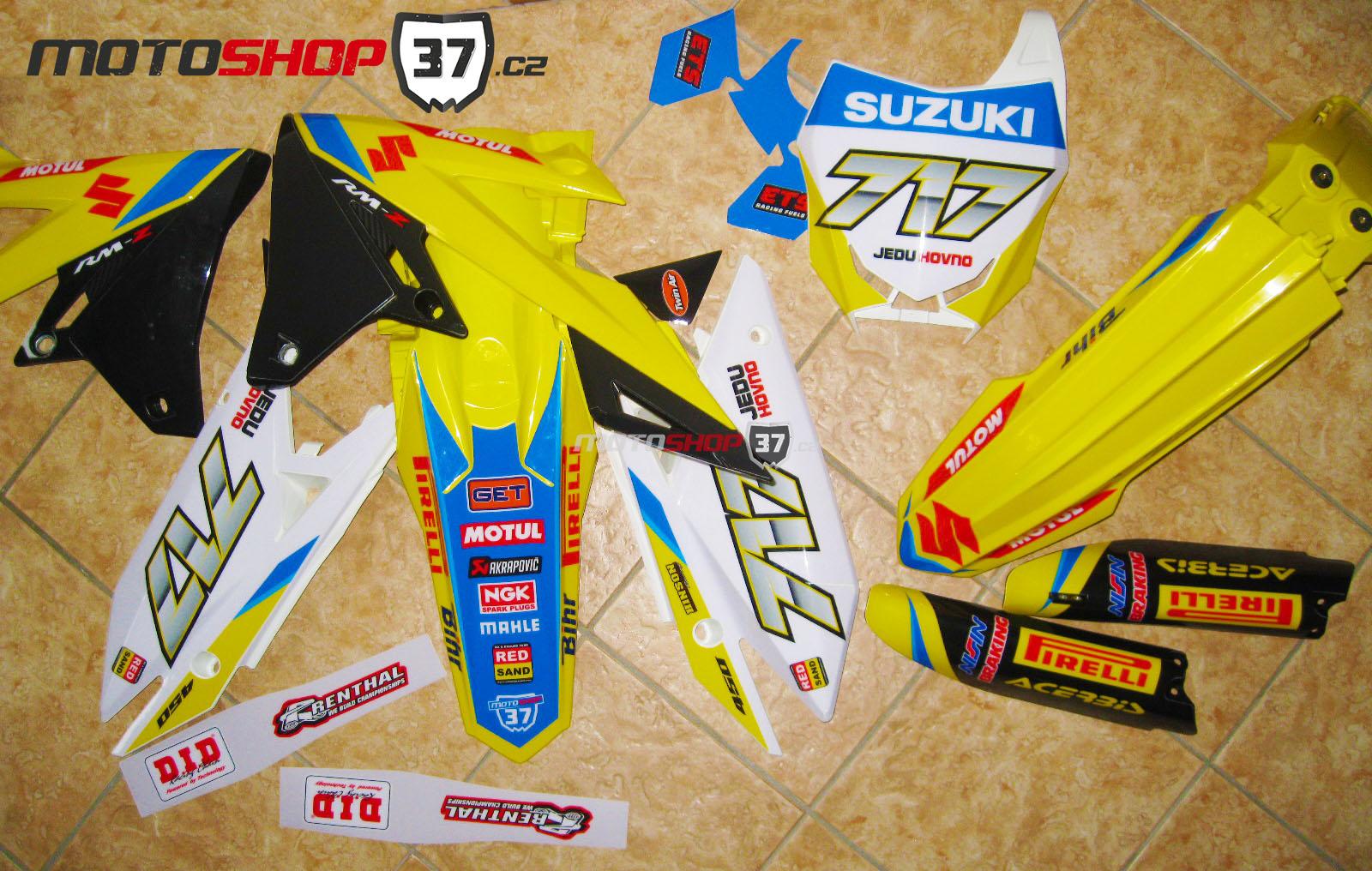 Polepy plastů na motocykl (malé moto 50, 65) - zakázková výroba